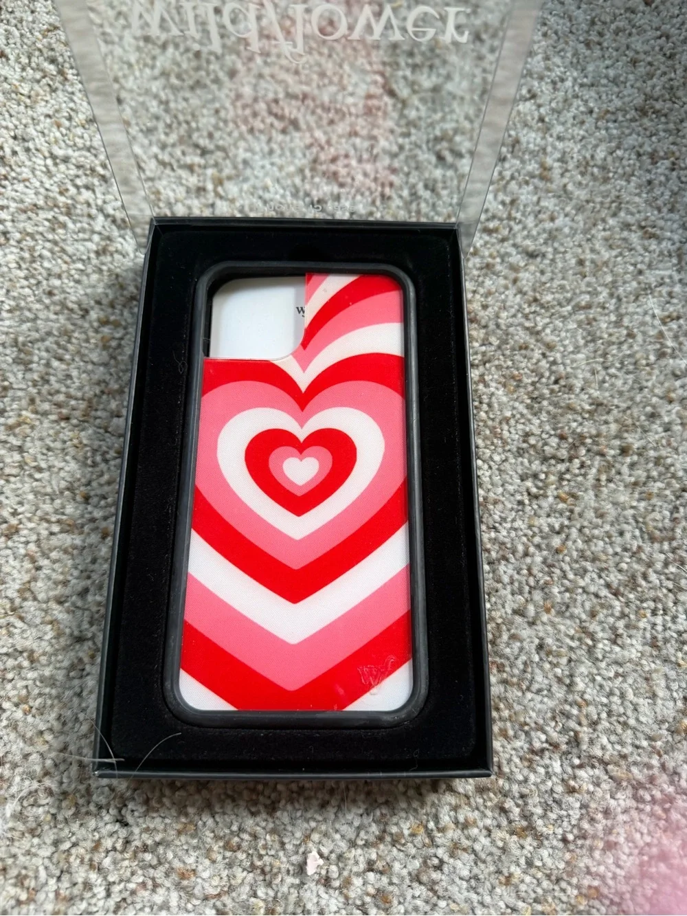 Wildflowers Red & Pink Heart iPhone 15 Case
